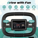 Toddler Ride on Bumper Car for Kids, 6V Electric Ride on Toy w/ 360° Spinning, Dual Motors, 2 Speeds, Music & LED Lights