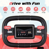 Toddler Ride on Bumper Car for Kids, 6V Electric Ride on Toy w/ 360° Spinning, Dual Motors, 2 Speeds, Music & LED Lights