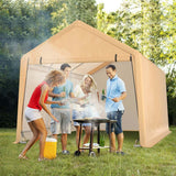 9 x 17 FT Heavy Duty Carport Portable Garage with Roll-up Door, Storage Shelter Car Port Canopy Tent for Auto Truck Boat SUV
