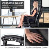 Adjustable Executive Office Reclining Chair with Retractable Footrest,  330 lbs PU Leather Swivel Computer Desk Chair for Office Home