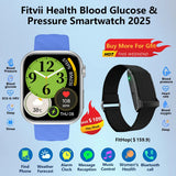 Fitvii Health Blood Pressure Blood Sugar Watch 2025-Buy 1 Get 1 Free For Father's day