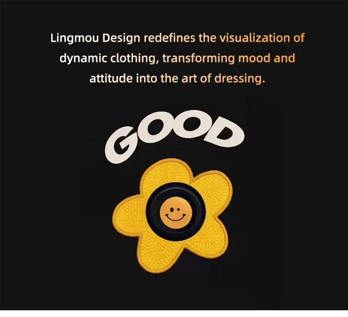 ??Back to School Gifts - Fitvii High Quality Dynamic Pixel "GOOD" Mood T-Shirt