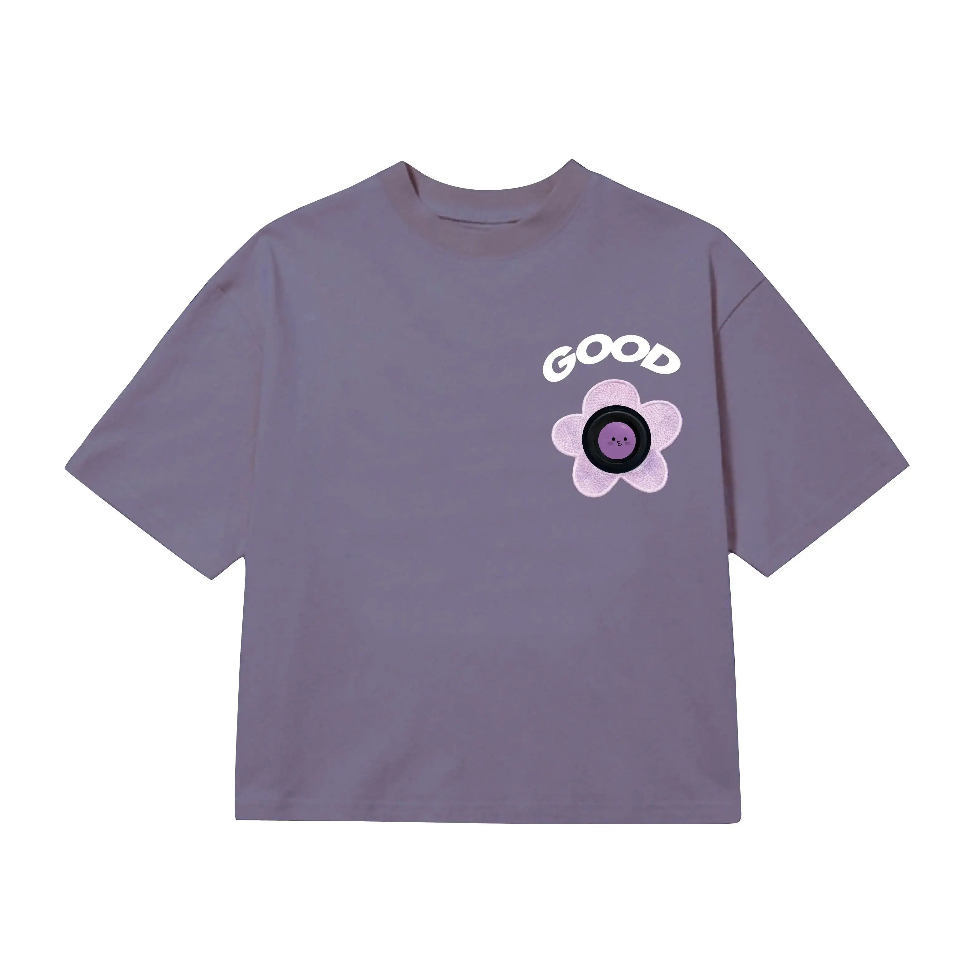 Fitvii "Good" Emoji Display Chip T-shirt for Kids/Children