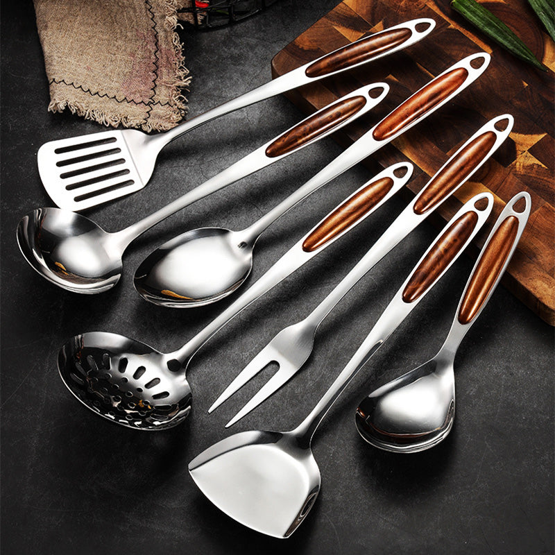 Stainless Steel Kitchen Utensil Set | 10-Piece Cooking Tools for Home Chefs & Baking