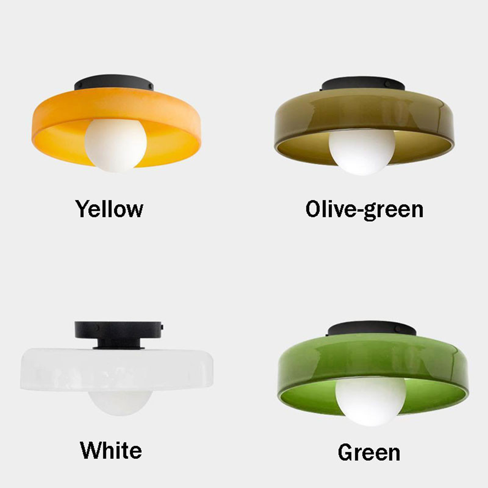 Modern Round LED Ceiling Light Fixture - Energy-Efficient Lighting for Living Room & Kitchen Spaces