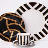 Classic 4-Piece Mozart Dinner Set – Porcelain Tableware for Formal Dining & Special Occasions