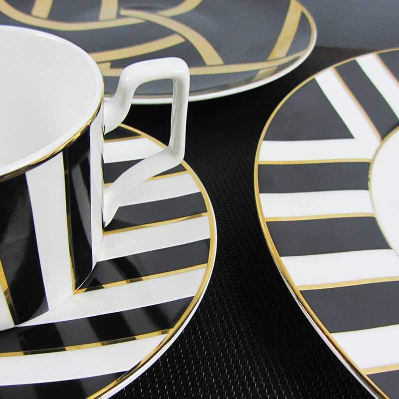 Classic 4-Piece Mozart Dinner Set – Porcelain Tableware for Formal Dining & Special Occasions