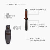 Hori Hori Garden Knife | Multi-Purpose, Rust-Resistant Blade & Sheath for Backyard, Camping & Bush-Crafting