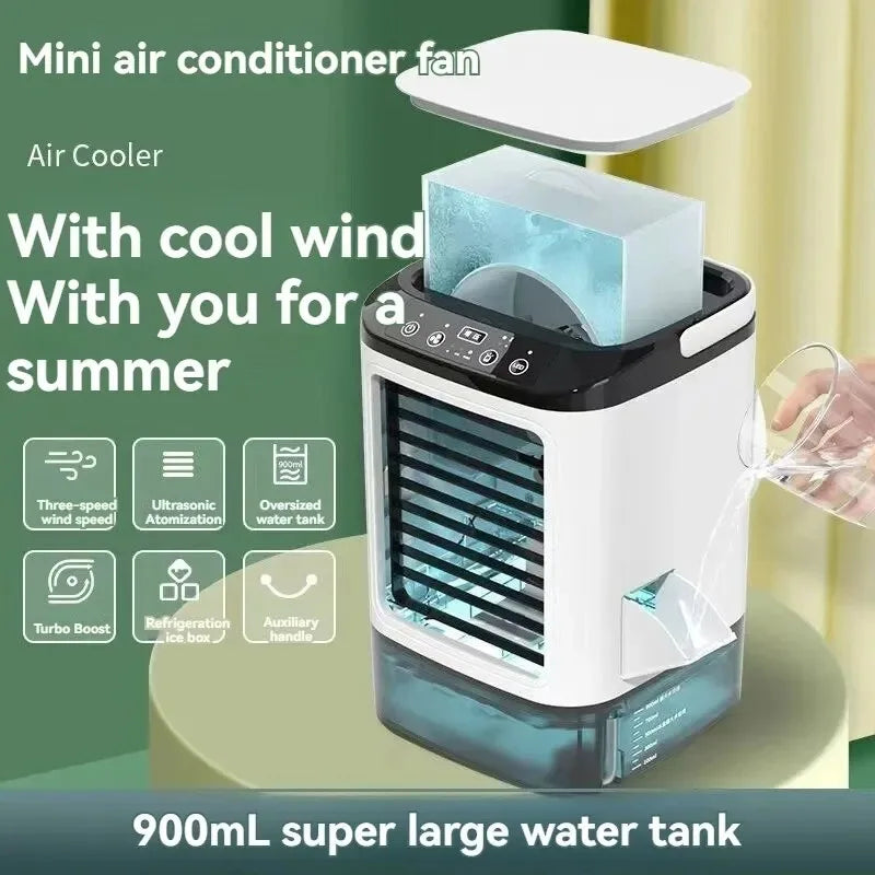 MiniatureAC Small Portable Air Cooler – Compact & Efficient Desk Air Conditioner