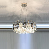K9 Crystal Chandelier Light Fixture - Modern Hanging Pendant for Dining Room & Living Room Decor