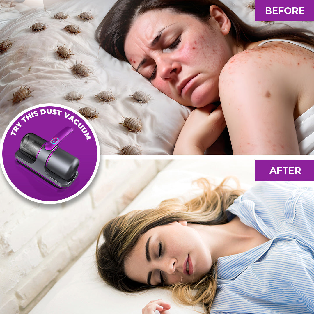 Dustbane™ | Powerful Vacuum & Iron Duo for Furniture, Bedsheets, and Household Cleaning