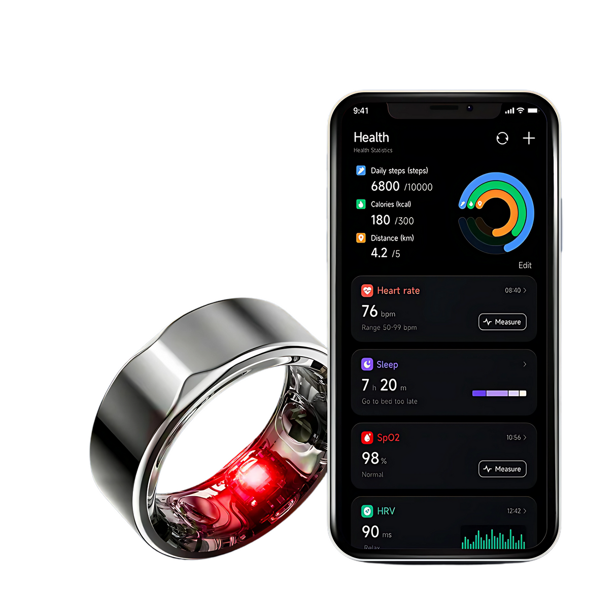 Glucose Smart Ring       (no subscription fee)
