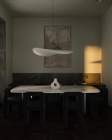 Japandi Style Table Lamp - Modern Minimalist Design with Wooden Base - Perfect for Living Room & Bedroom Decor