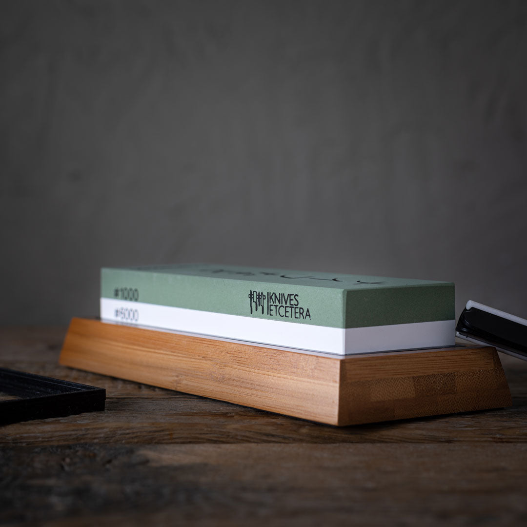 Professional Whetstone Knife Sharpener - Dual-Sided Grit for Precision Sharpening & Maintenance of Kitchen Knives