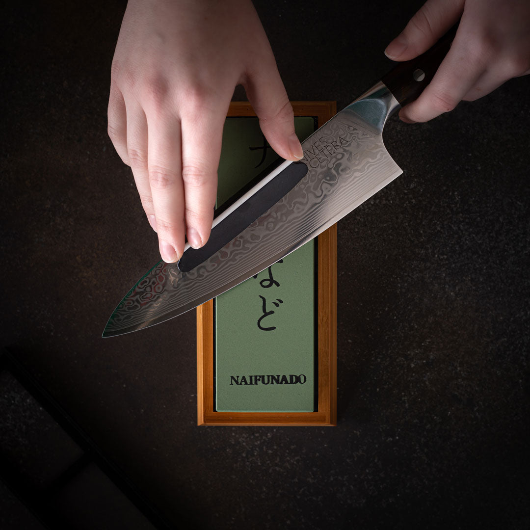 Professional Whetstone Knife Sharpener - Dual-Sided Grit for Precision Sharpening & Maintenance of Kitchen Knives