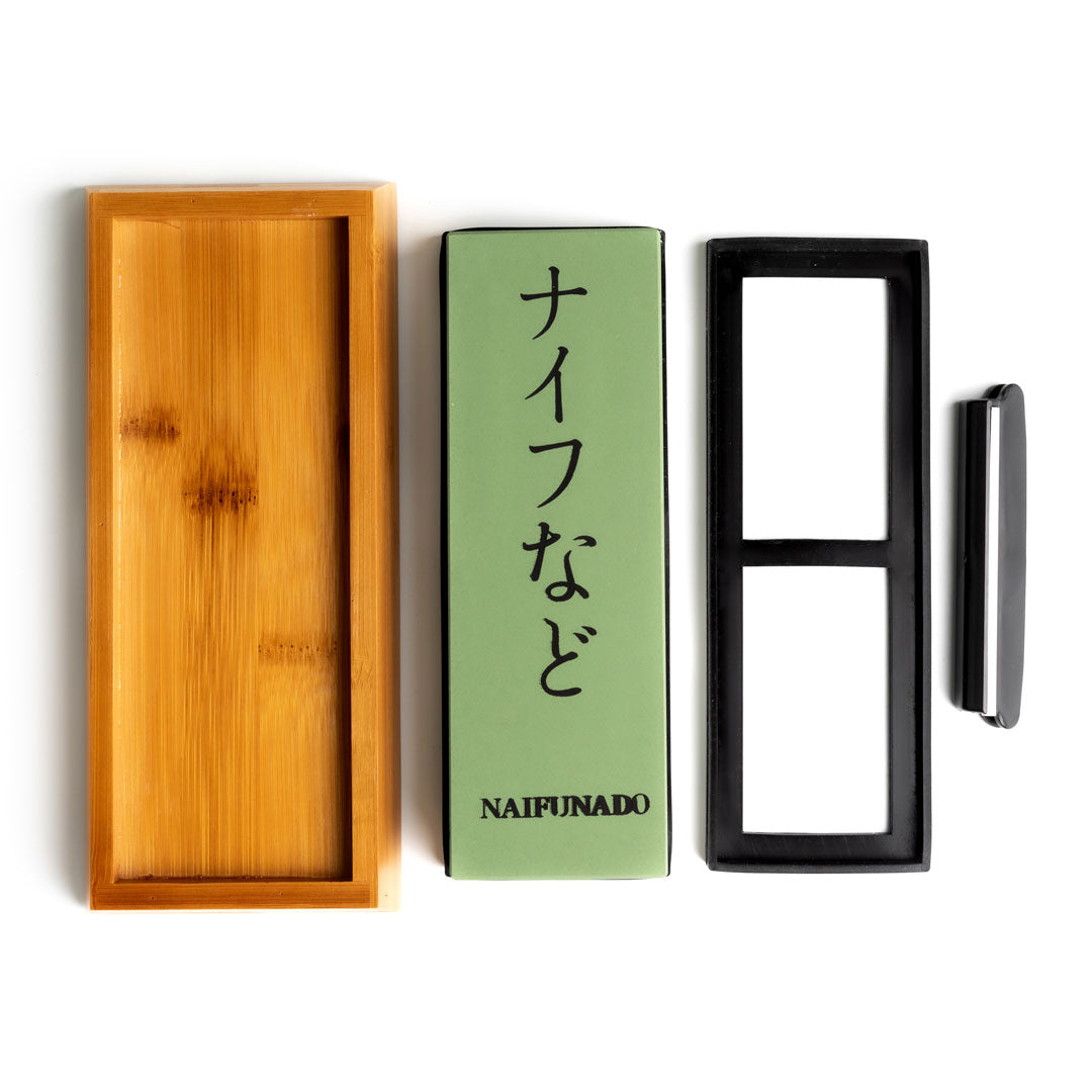 Professional Whetstone Knife Sharpener - Dual-Sided Grit for Precision Sharpening & Maintenance of Kitchen Knives