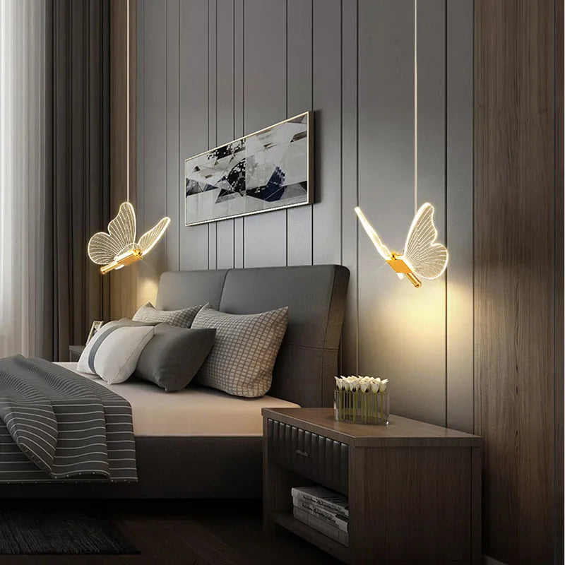 FlutterGlow - LED Butterfly Pendant Lights