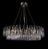 K9 Crystal Chandelier Light Fixture - Modern Hanging Pendant for Dining Room & Living Room Decor
