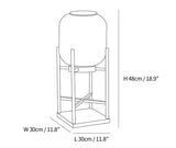 Solar Floor Lamp Lantern - Waterproof LED Outdoor Lighting for Patios, Gardens, and Backyards