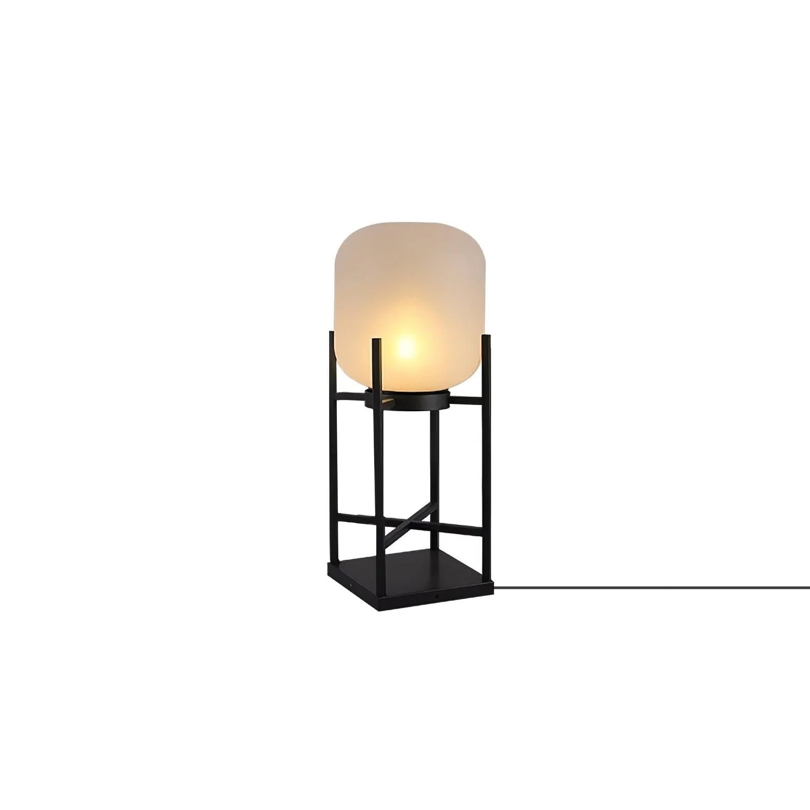 Solar Floor Lamp Lantern - Waterproof LED Outdoor Lighting for Patios, Gardens, and Backyards