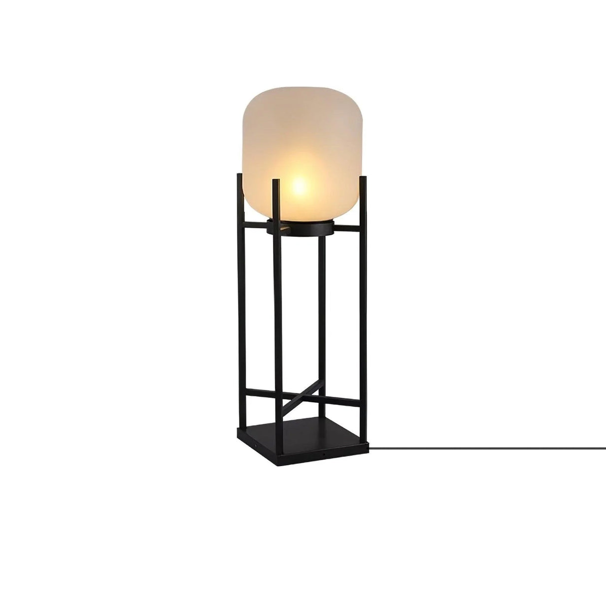 Solar Floor Lamp Lantern - Waterproof LED Outdoor Lighting for Patios, Gardens, and Backyards