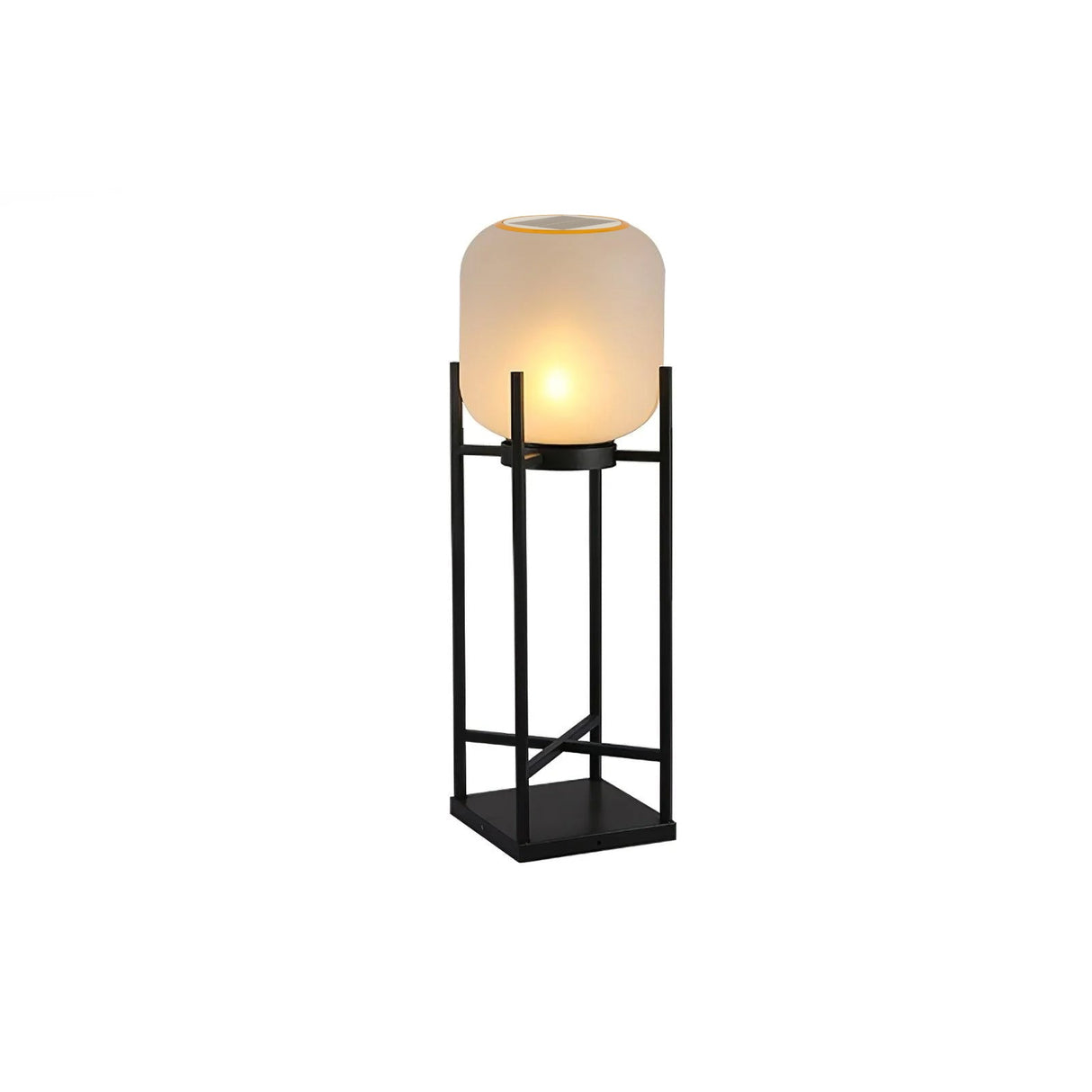 Solar Floor Lamp Lantern - Waterproof LED Outdoor Lighting for Patios, Gardens, and Backyards
