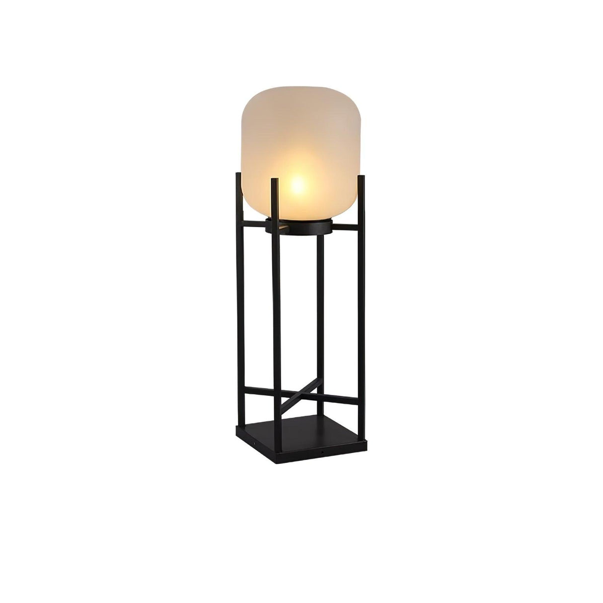 Solar Floor Lamp Lantern - Waterproof LED Outdoor Lighting for Patios, Gardens, and Backyards
