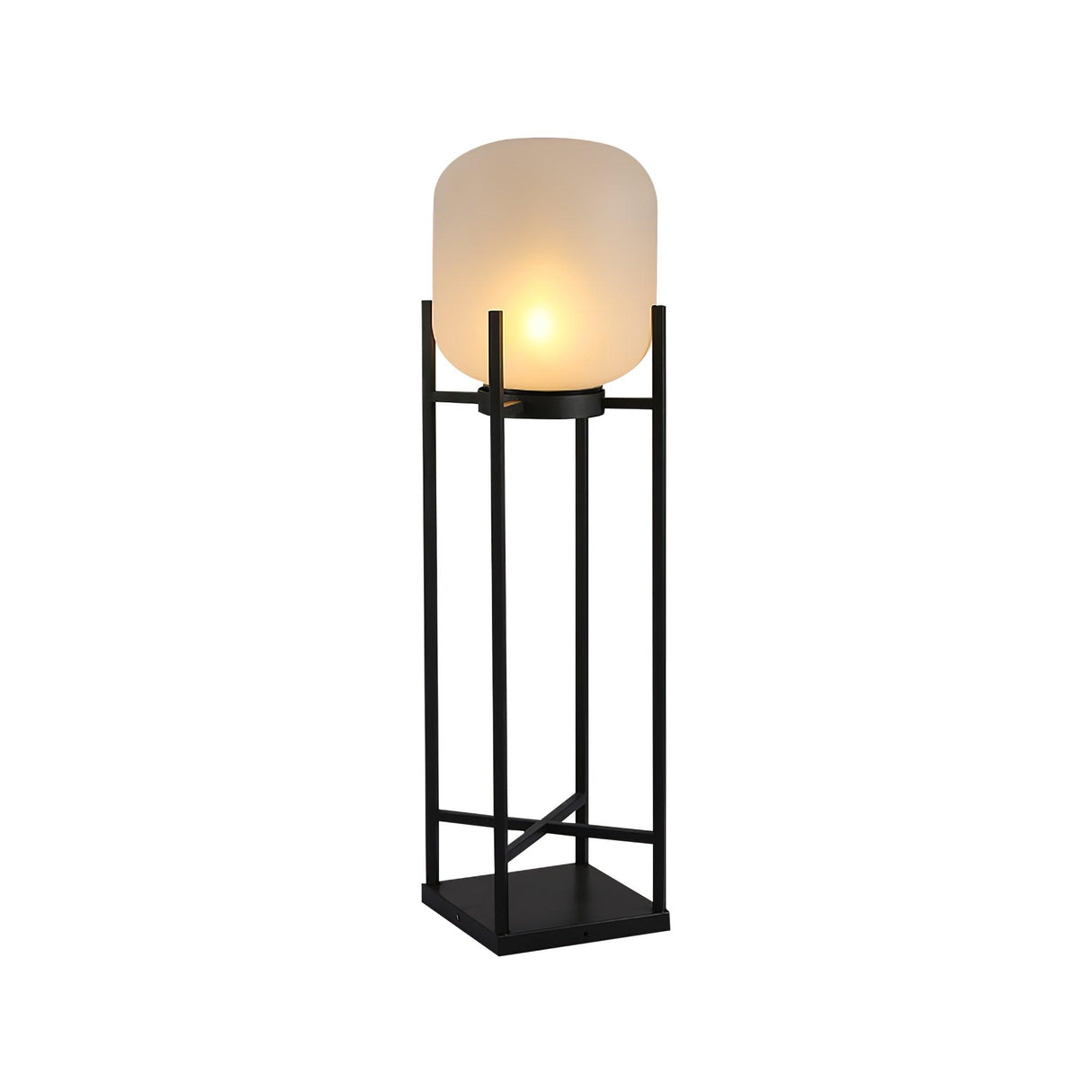 Solar Floor Lamp Lantern - Waterproof LED Outdoor Lighting for Patios, Gardens, and Backyards