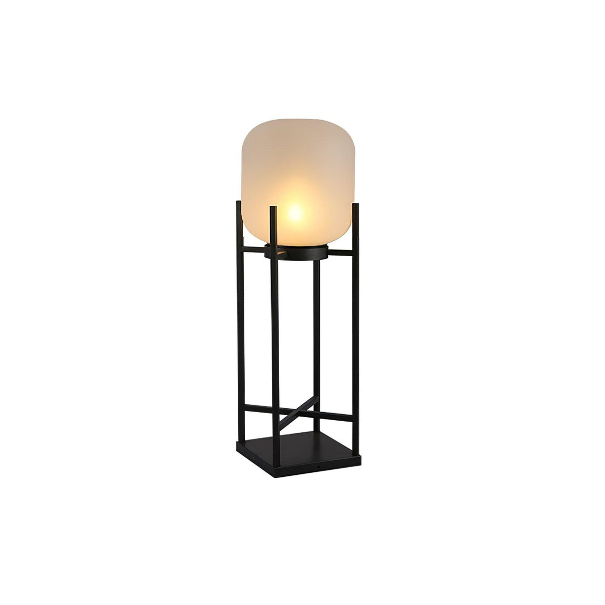 Solar Floor Lamp Lantern - Waterproof LED Outdoor Lighting for Patios, Gardens, and Backyards
