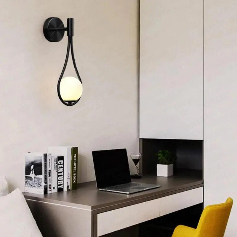 LED Modern Nordic Wall Light Fixture - Adjustable Sconce for Living Room, Bedroom & Hallway Lighting