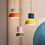Nordic Color Block Pendant Light Fixture - Modern Hanging Lamp for Kitchen & Dining Room