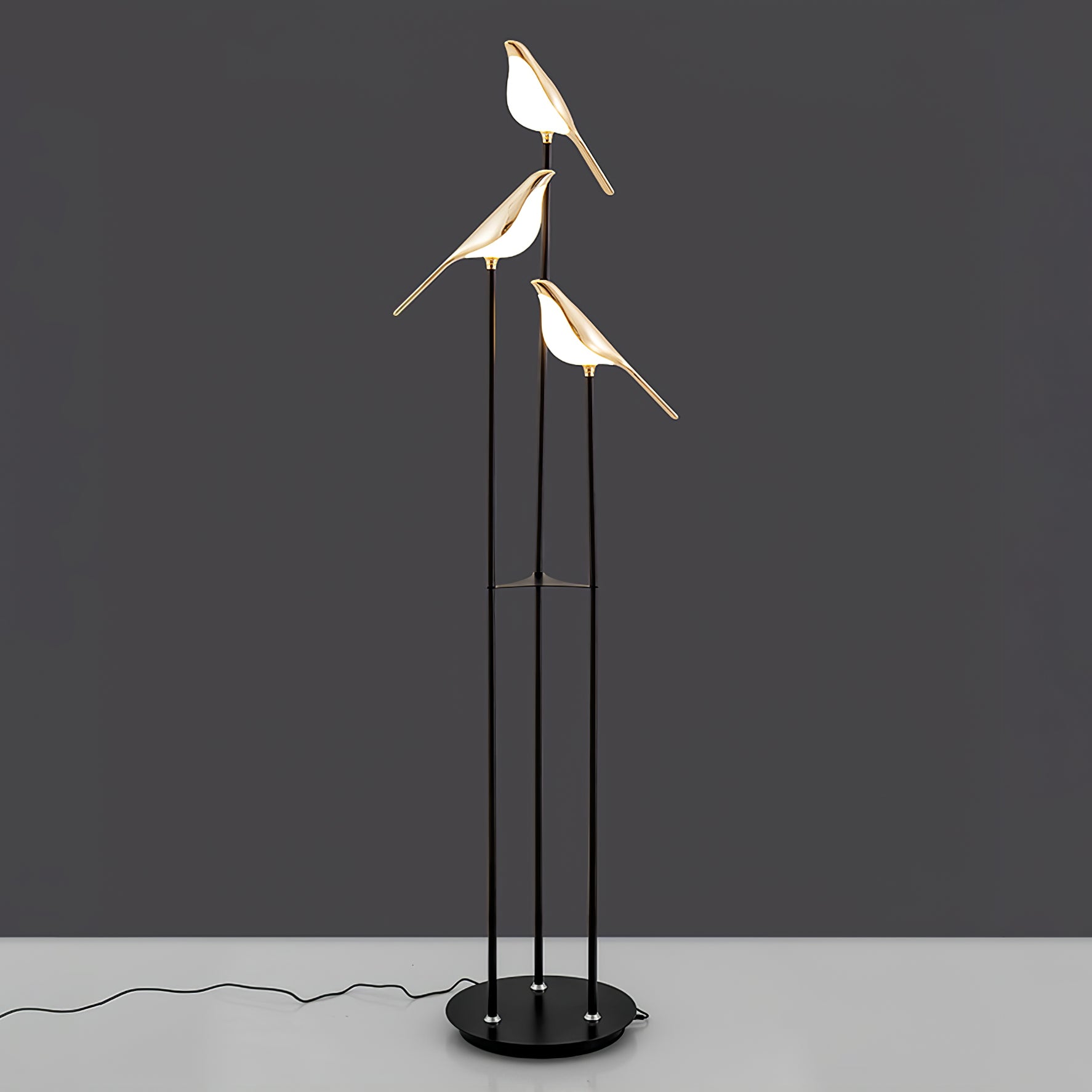 LED Torchiere Floor Lamp with Adjustable Height and Soft Light for Living Room & Bedroom Use