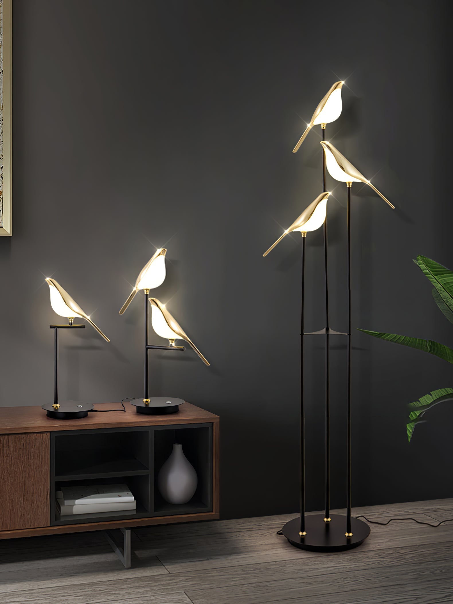LED Torchiere Floor Lamp with Adjustable Height and Soft Light for Living Room & Bedroom Use
