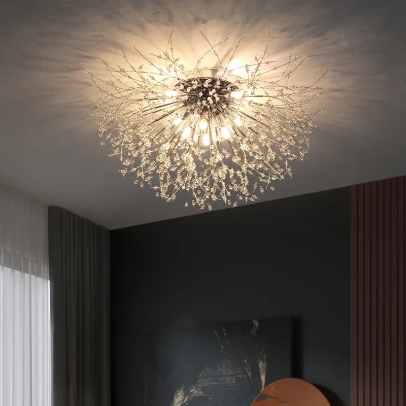 Lili Design LED Pendant Lights White Gold Metal Living Room Dining Room