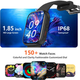 FITVII HM57 Health & Fitness Tracker (Answer/Make Calls), Smart Watch with HR+BP+SPO2 Monitor