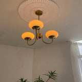 LED Marshmallow Chandelier Light Fixture - Modern White Pendant Lighting for Dining Room & Living Room Decor