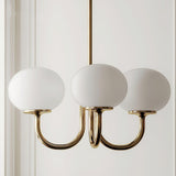 LED Marshmallow Chandelier Light Fixture - Modern White Pendant Lighting for Dining Room & Living Room Decor