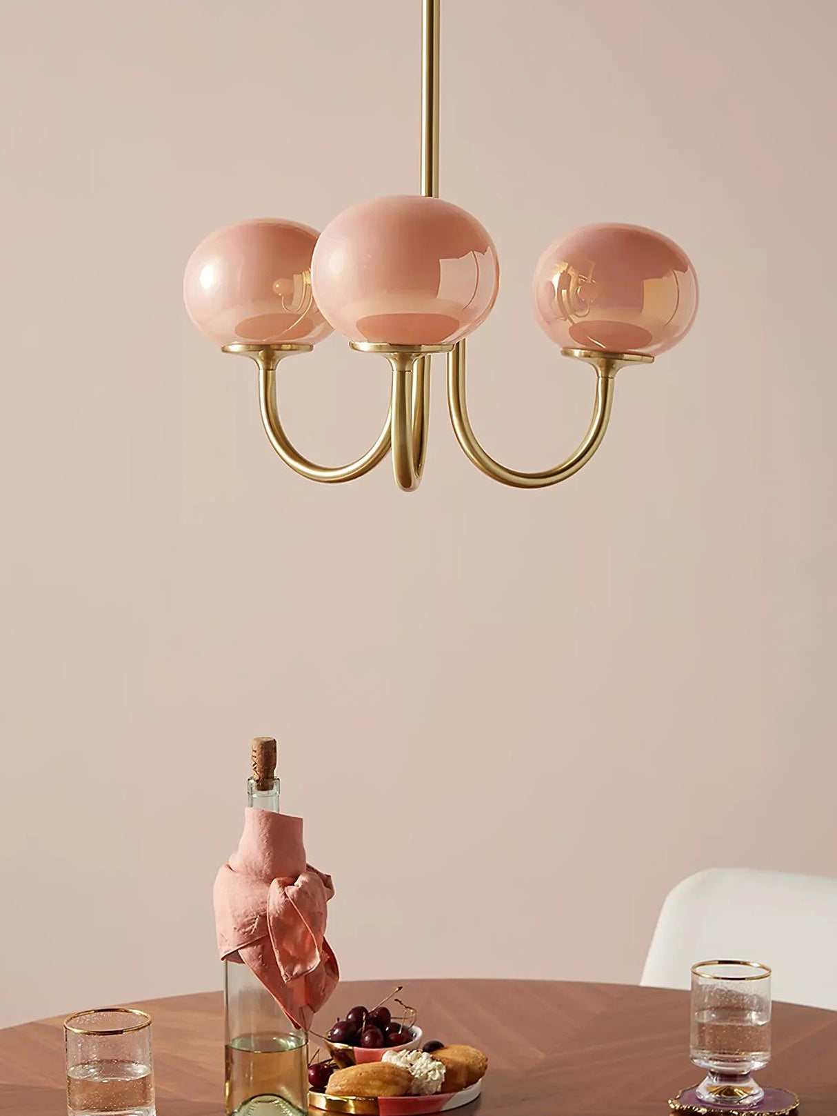 LED Marshmallow Chandelier Light Fixture - Modern White Pendant Lighting for Dining Room & Living Room Decor