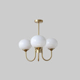 LED Marshmallow Chandelier Light Fixture - Modern White Pendant Lighting for Dining Room & Living Room Decor