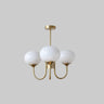 LED Marshmallow Chandelier Light Fixture - Modern White Pendant Lighting for Dining Room & Living Room Decor