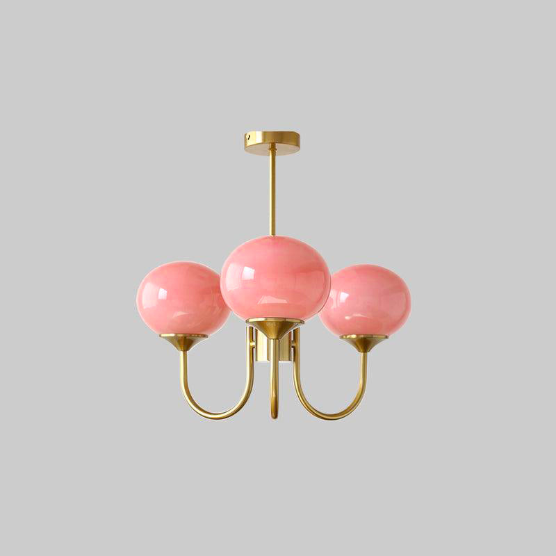 LED Marshmallow Chandelier Light Fixture - Modern White Pendant Lighting for Dining Room & Living Room Decor