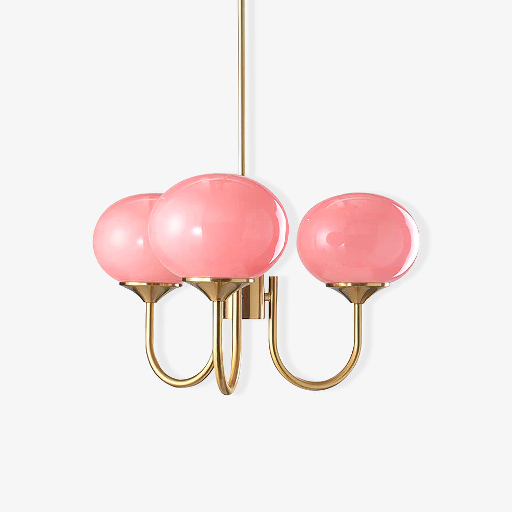 LED Marshmallow Chandelier Light Fixture - Modern White Pendant Lighting for Dining Room & Living Room Decor