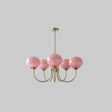 LED Marshmallow Chandelier Light Fixture - Modern White Pendant Lighting for Dining Room & Living Room Decor