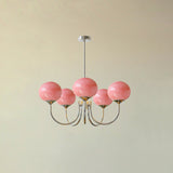 LED Marshmallow Chandelier Light Fixture - Modern White Pendant Lighting for Dining Room & Living Room Decor