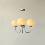 LED Marshmallow Chandelier Light Fixture - Modern White Pendant Lighting for Dining Room & Living Room Decor