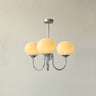 LED Marshmallow Chandelier Light Fixture - Modern White Pendant Lighting for Dining Room & Living Room Decor