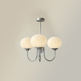 LED Marshmallow Chandelier Light Fixture - Modern White Pendant Lighting for Dining Room & Living Room Decor