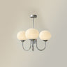 LED Marshmallow Chandelier Light Fixture - Modern White Pendant Lighting for Dining Room & Living Room Decor