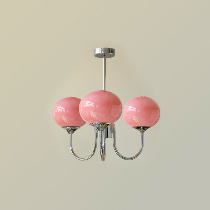 LED Marshmallow Chandelier Light Fixture - Modern White Pendant Lighting for Dining Room & Living Room Decor