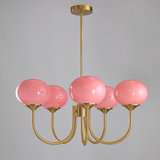 LED Marshmallow Chandelier Light Fixture - Modern White Pendant Lighting for Dining Room & Living Room Decor